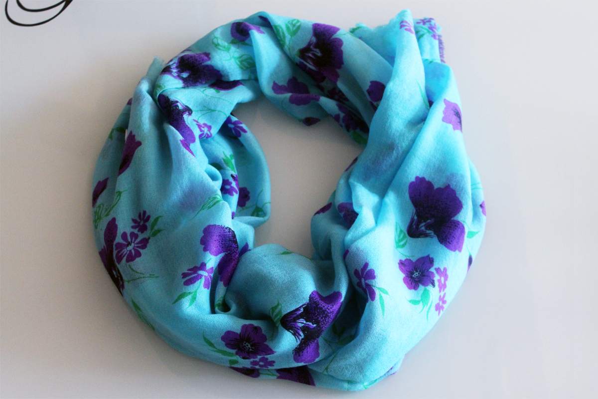 pale blue pashmina shawl